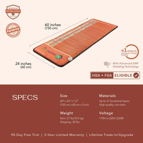 HealthyLine TAO Series | PEMF Far Infrared Heating Mats