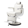 Image of Takara Belmont ELEGANCE ELITE WHITE Barber Chair BB-225W - Salon Fancy