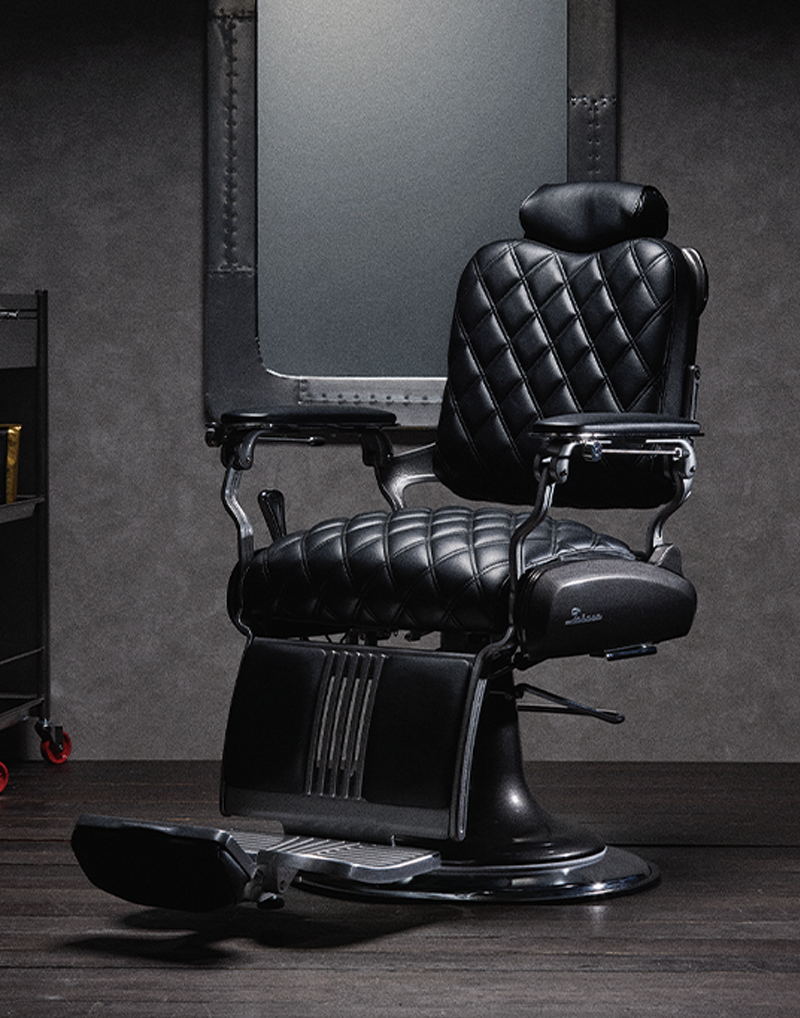 Takara Belmont LEGACY 100 PREMIUM VINTAGE DIAMOND Barber Chair BB-0100