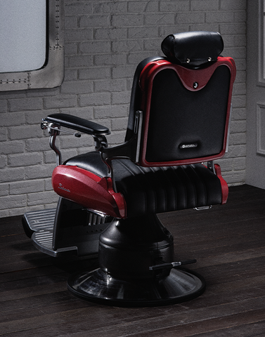 Takara Belmont LEGACY 100 PREMIUM VINTAGE STRIPE Barber Chair BB-0100