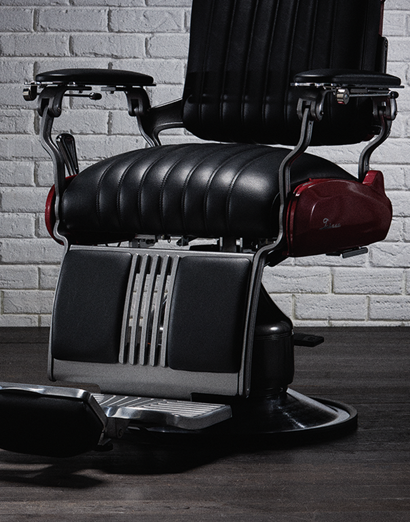 Takara Belmont LEGACY 100 PREMIUM VINTAGE STRIPE Barber Chair BB