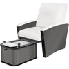 Image of Living Earth Crafts Mystia Manicure/Pedicure Chair with Plumbed Footbath - Salon Fancy