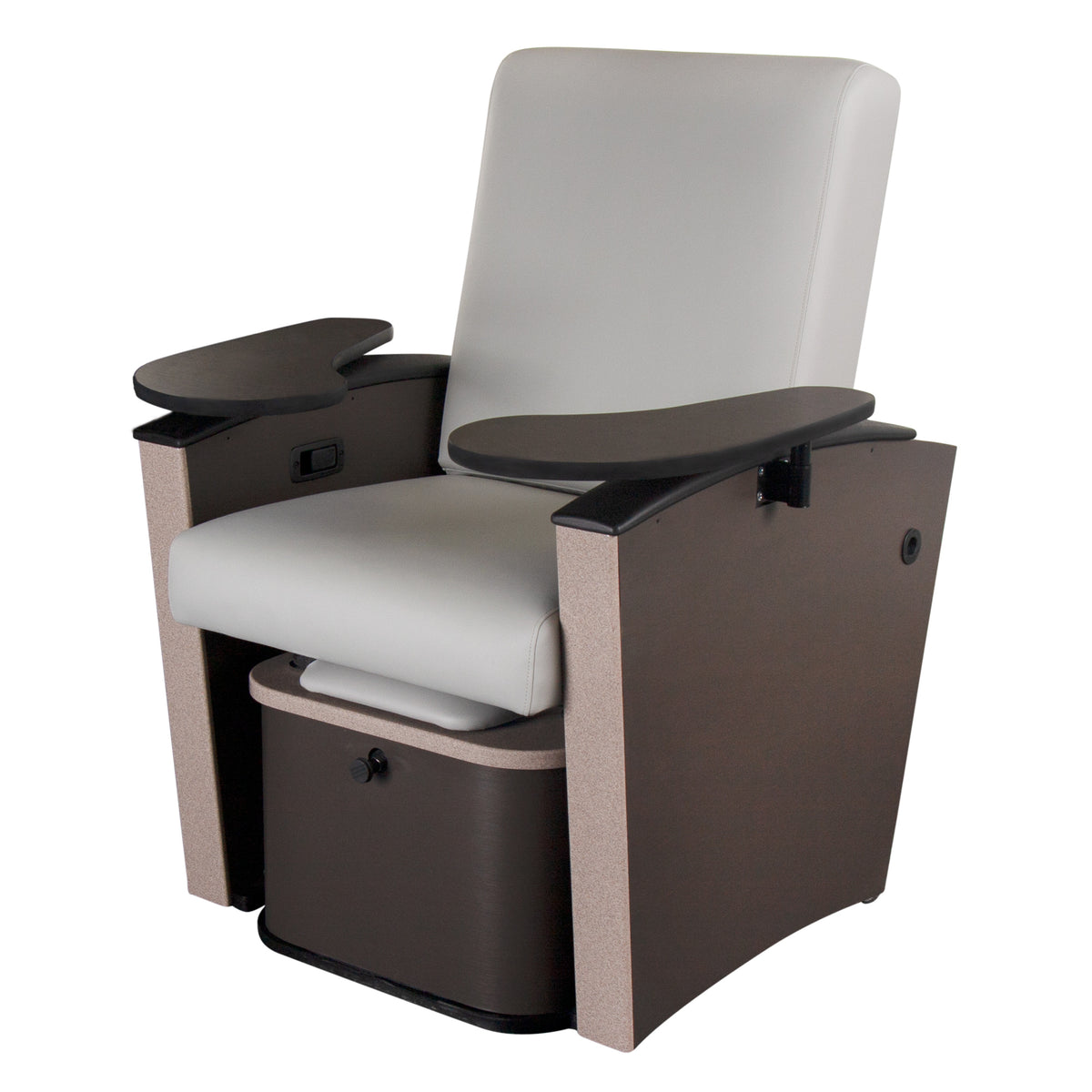 Living Earth Crafts Mystia Manicure/Pedicure Chair with Plumbed Footbath - Salon Fancy