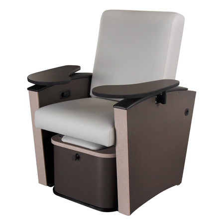 Living Earth Crafts Mystia Manicure/Pedicure Chair with Plumbed Footbath - Salon Fancy