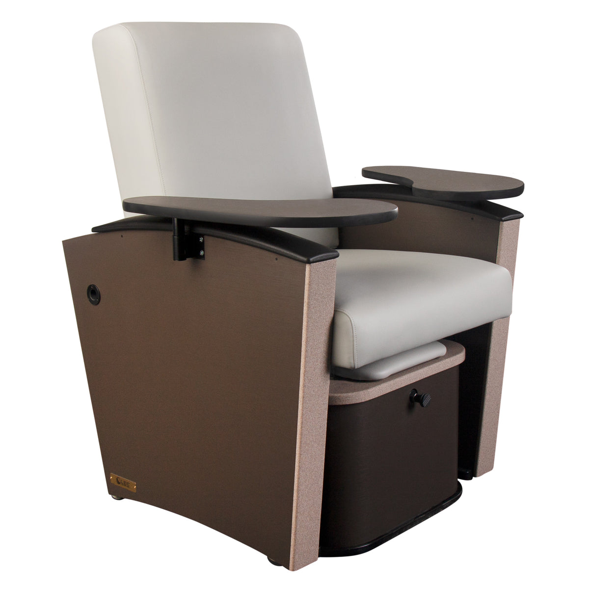 Living Earth Crafts Mystia Manicure/Pedicure Chair with Plumbed Footbath - Salon Fancy