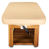 Image of Living Earth Crafts Napa La Mer Spa and Salon Table Teak Base - Salon Fancy