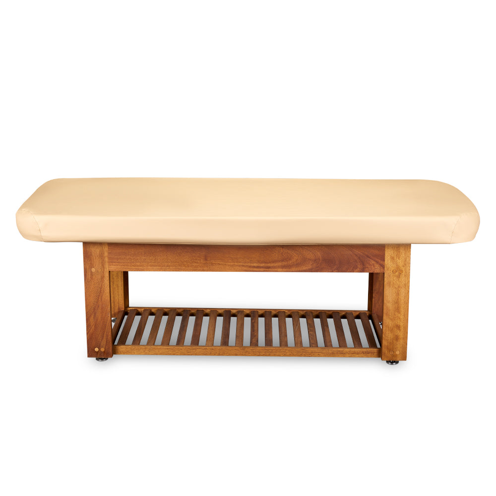 Living Earth Crafts Napa La Mer Spa and Salon Table Teak Base - Salon Fancy