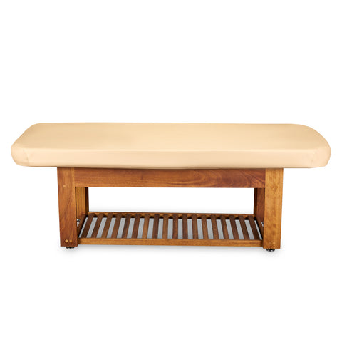 Living Earth Crafts Napa La Mer Spa and Salon Table Teak Base - Salon Fancy