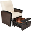 Image of Living Earth Crafts Mystia Luxury Manicure / Pedicure Chair - Salon Fancy