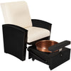 Image of Living Earth Crafts Mystia Luxury Manicure / Pedicure Chair - Salon Fancy