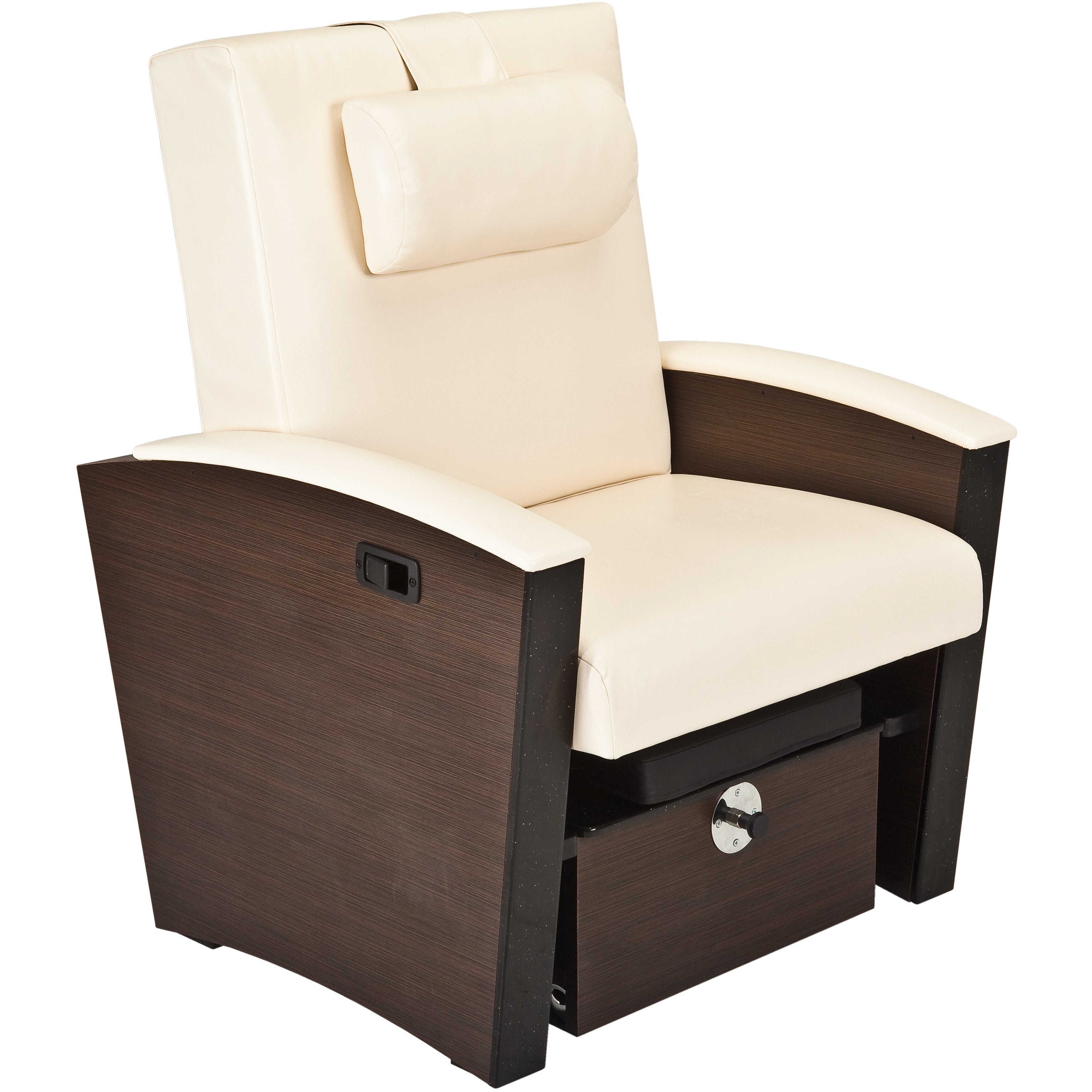 Living Earth Crafts Mystia Manicure/Pedicure Chair with Plumbed Footbath - Salon Fancy