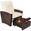 Image of Living Earth Crafts Mystia Luxury Manicure / Pedicure Chair - Salon Fancy