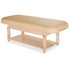 Image of Living Earth Crafts Sonoma Flat Top Spa Treatment Table Shelf Base - Salon Fancy