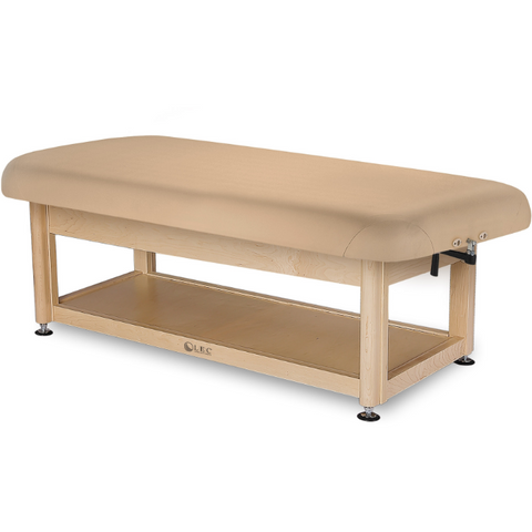 Living Earth Crafts Napa Flat Top Spa Treatment Table Shelf Base - Salon Fancy