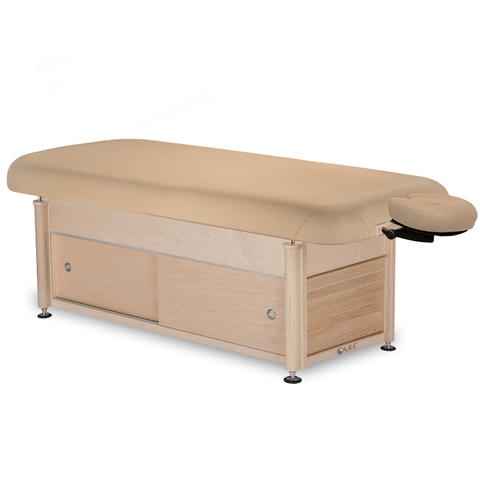 Living Earth Crafts Serenity Flat Spa Treatment Table Cabinet Base - Salon Fancy